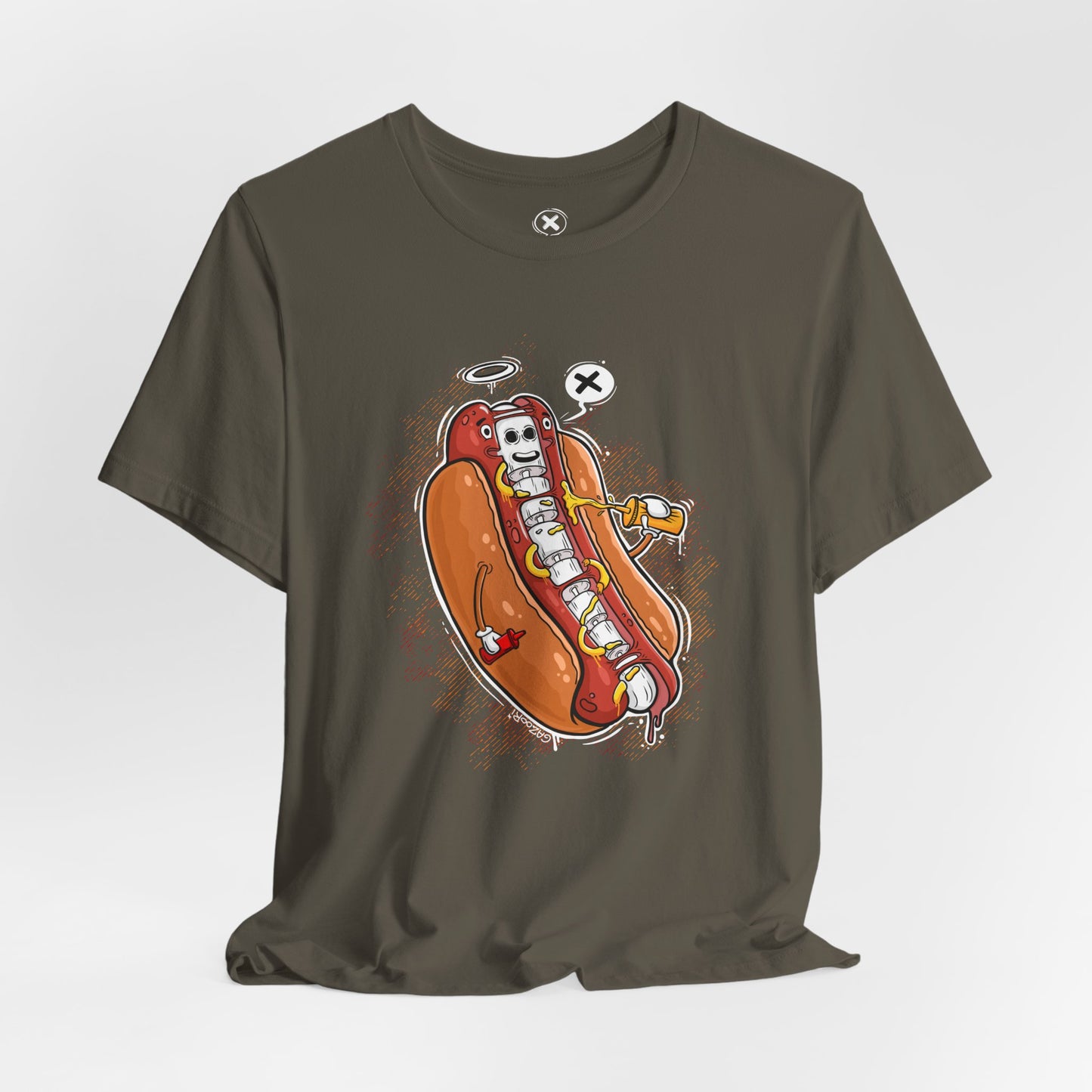 Hot Dog Skeleton | Unisex Shirt | Streetwear | Cartoon Graphic Tee | Funny Gift