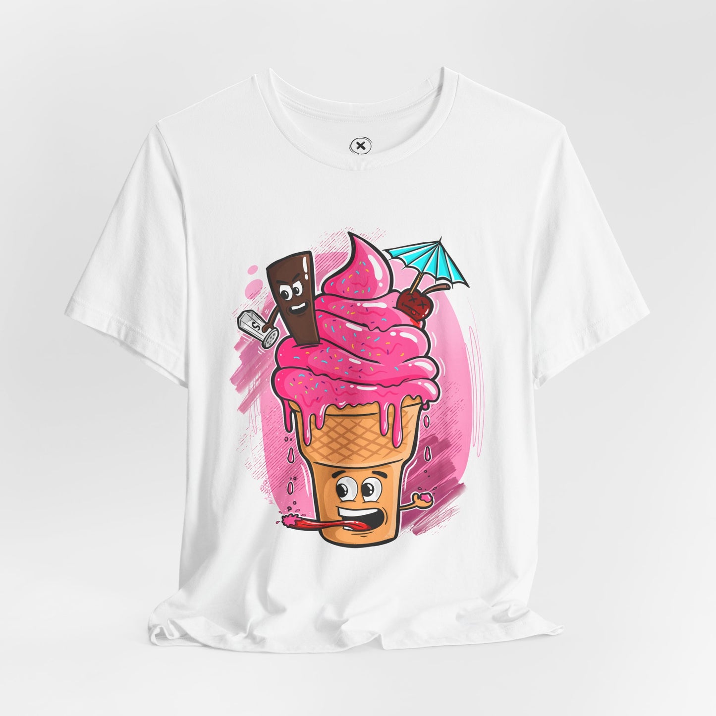 Ice Cream Chaos | Funny Dessert Shirt | Cartoon Food Tee | Gift for Friends