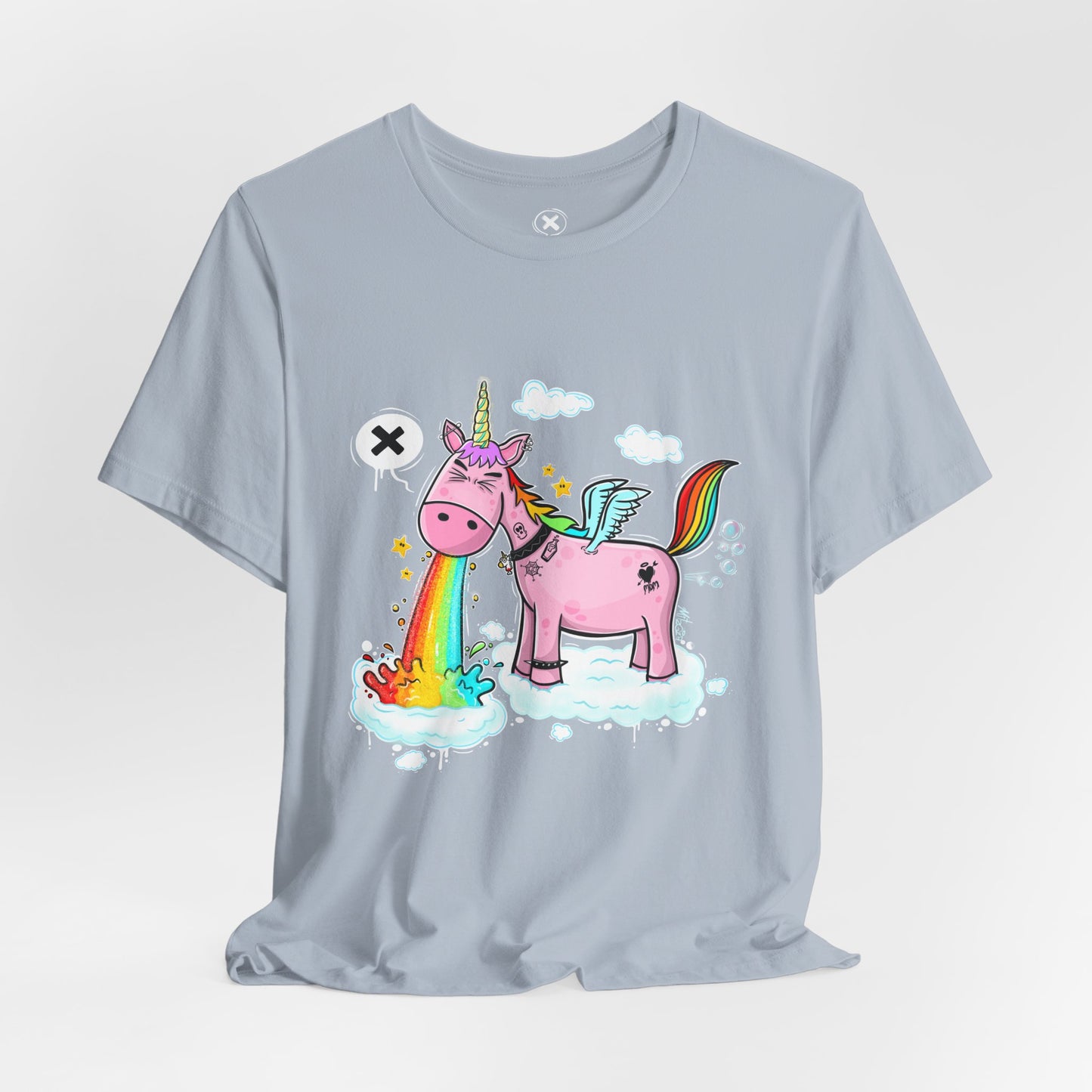 Puking Unicorn | Unisex Shirt | Streetwear | Cartoon Graphic Tee | Funny Gift