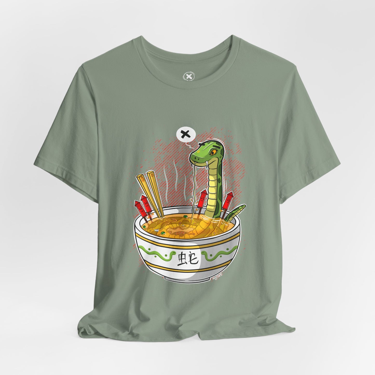 Ramen Snake | Unisex Shirt | Streetwear | Cartoon Graphic Tee | Funny Gift