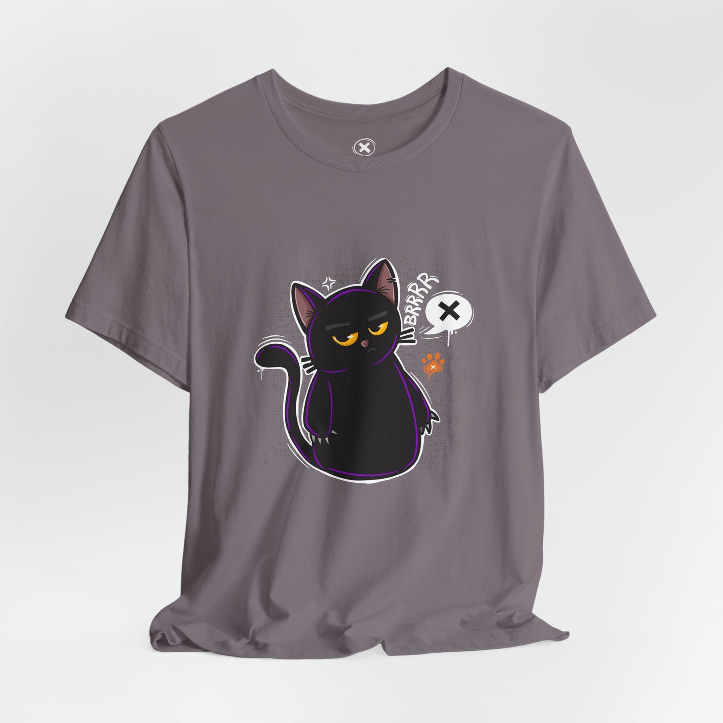 Grumpy Black Cat | Unisex Shirt | Streetwear | Cartoon Graphic Tee | Funny Gift