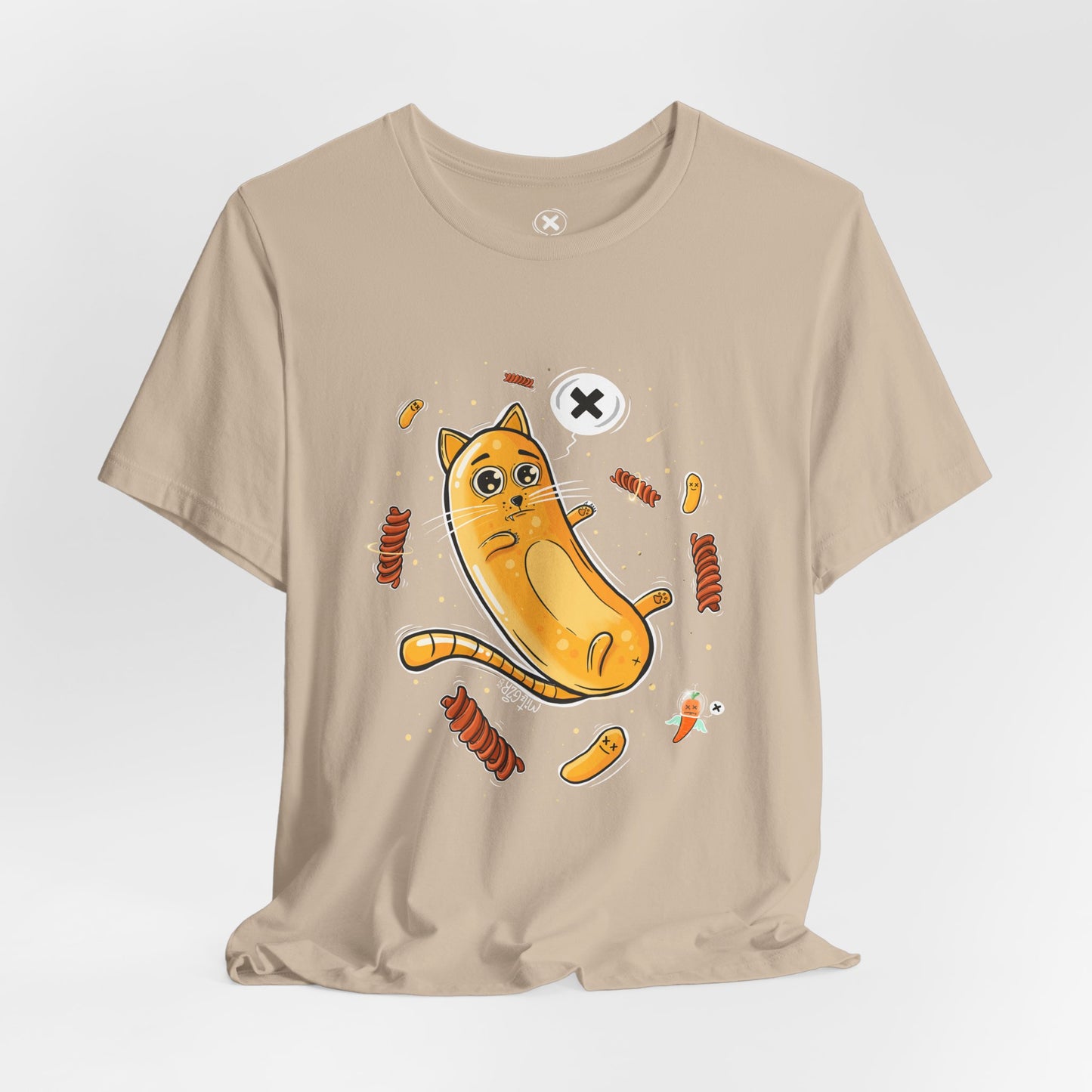 Bamba Cat & Bisli in Space | Unisex Shirt | Streetwear | Cartoon Graphic Tee | Funny Gift
