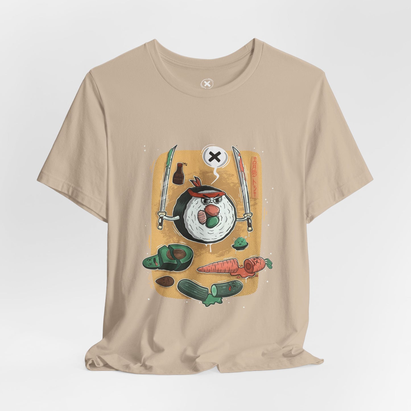 Ninja Sushi | Unisex Shirt | Streetwear | Cartoon Graphic Tee | Funny Gift