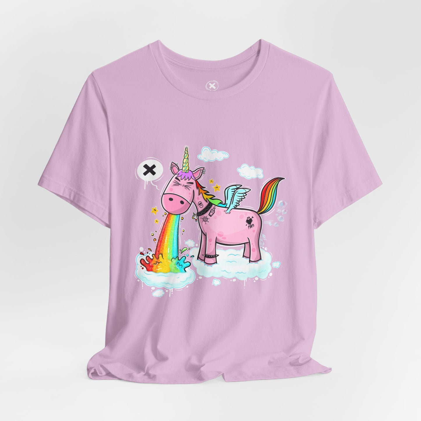 Puking Unicorn | Unisex Shirt | Streetwear | Cartoon Graphic Tee | Funny Gift