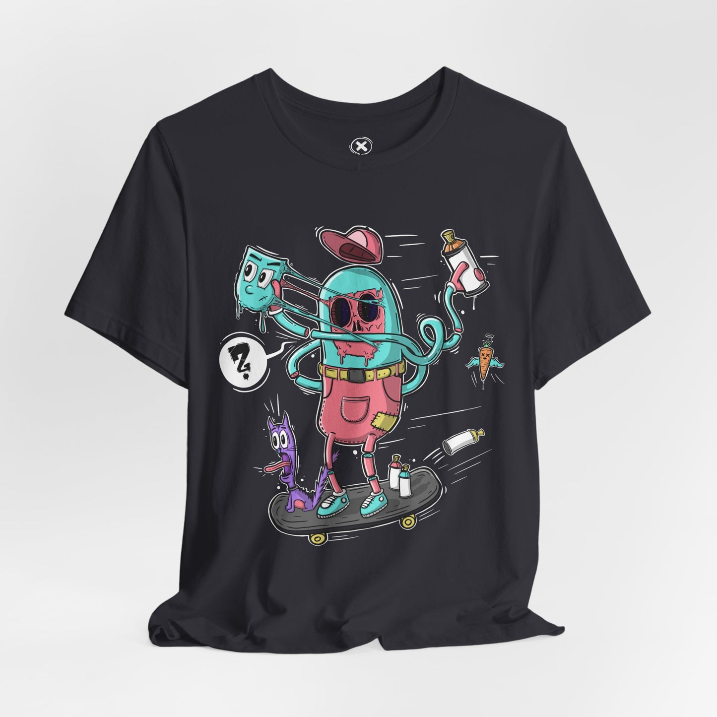 Mask Off Tee | Weird Skater Shirt | Funny Spray Can Graphic T-Shirt | Unisex Streetwear