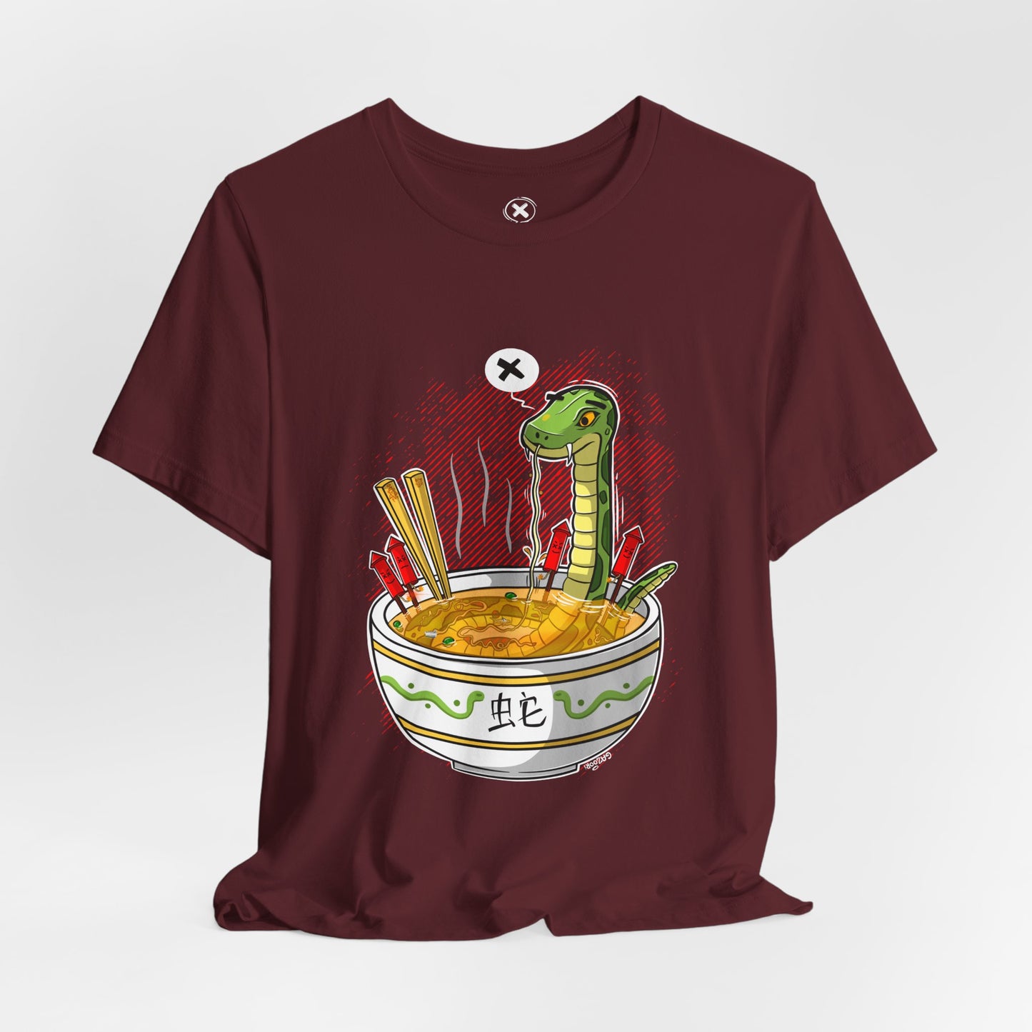 Ramen Snake | Unisex Shirt | Streetwear | Cartoon Graphic Tee | Funny Gift