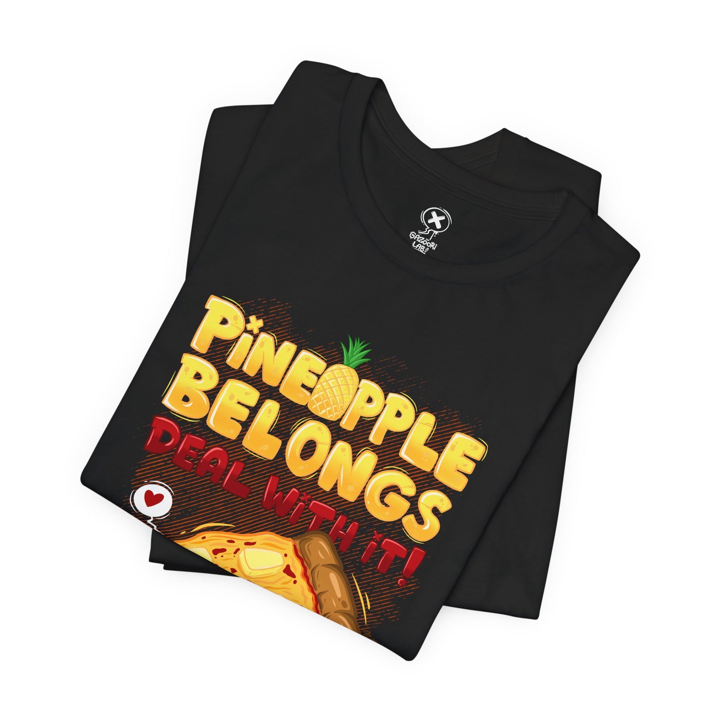 Pineapple Pizza Lovers | Unisex Shirt | Streetwear | Cartoon Graphic Tee | Funny Gift