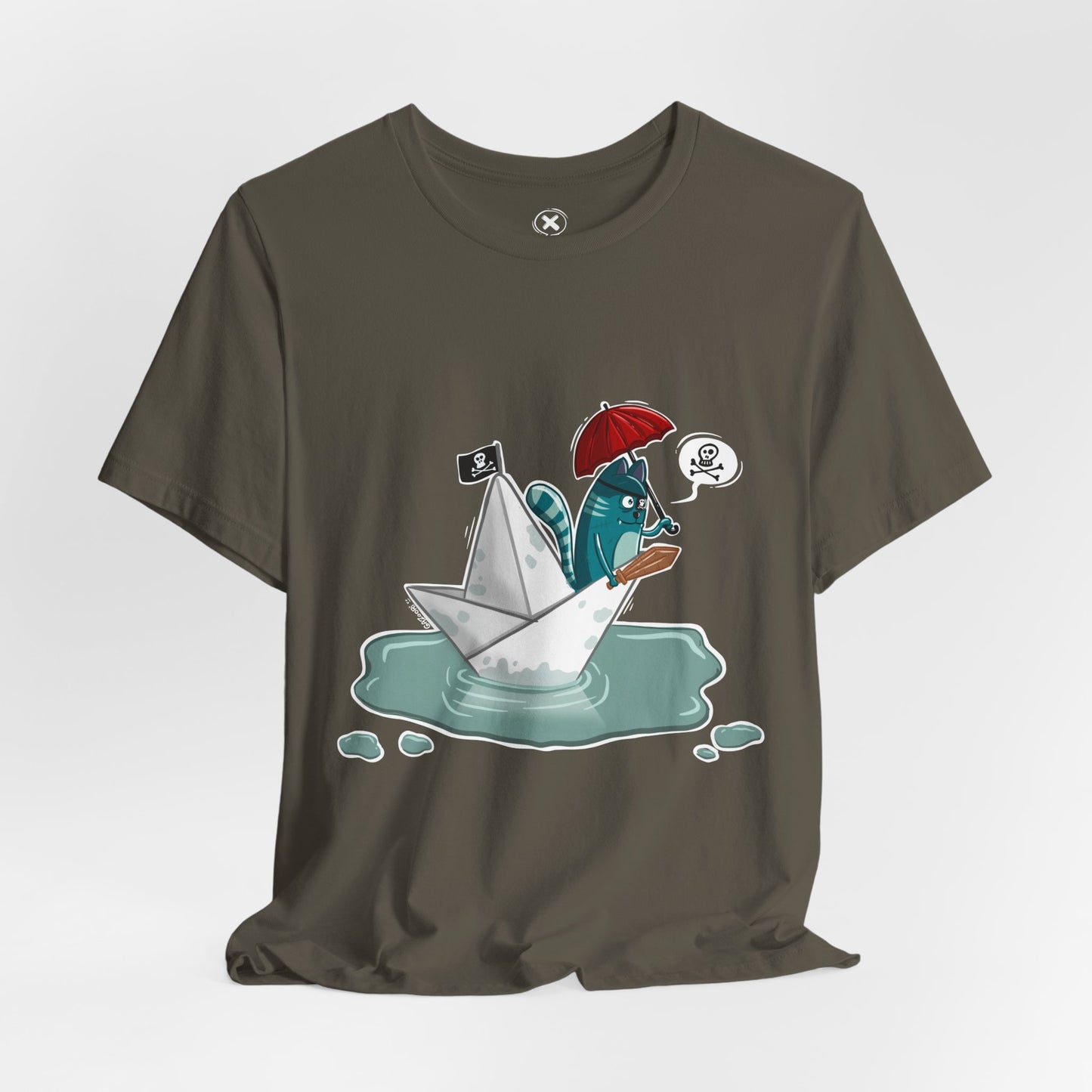 Pirate Cat unisex shirt | Funny Cat Shirt | Cartoon Adventure Tee | Streetwear Style | Gift for Friends