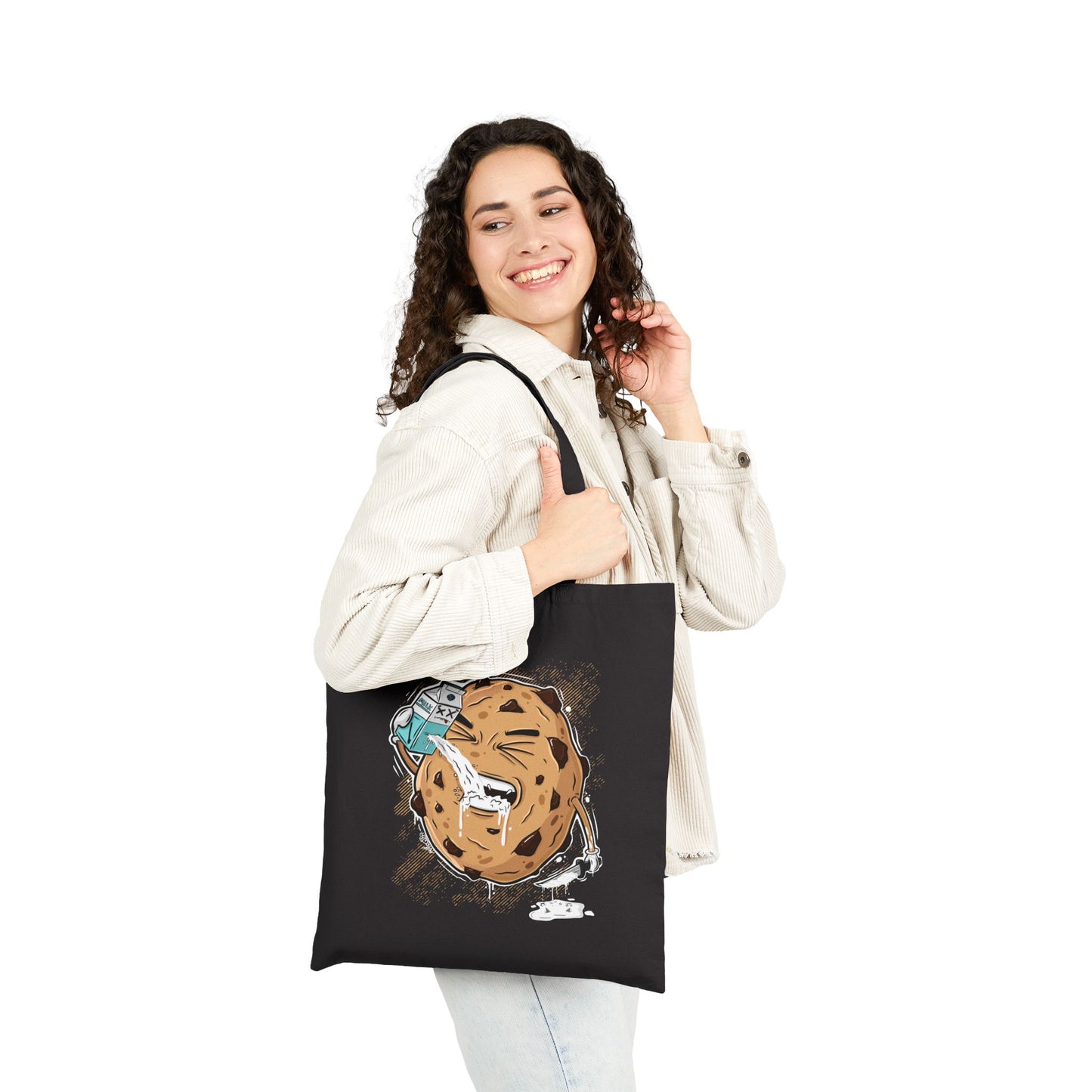 Milk & Cookie | tote bag | eco-friendly shopper tote | funny graphic bag | streetwear accessory