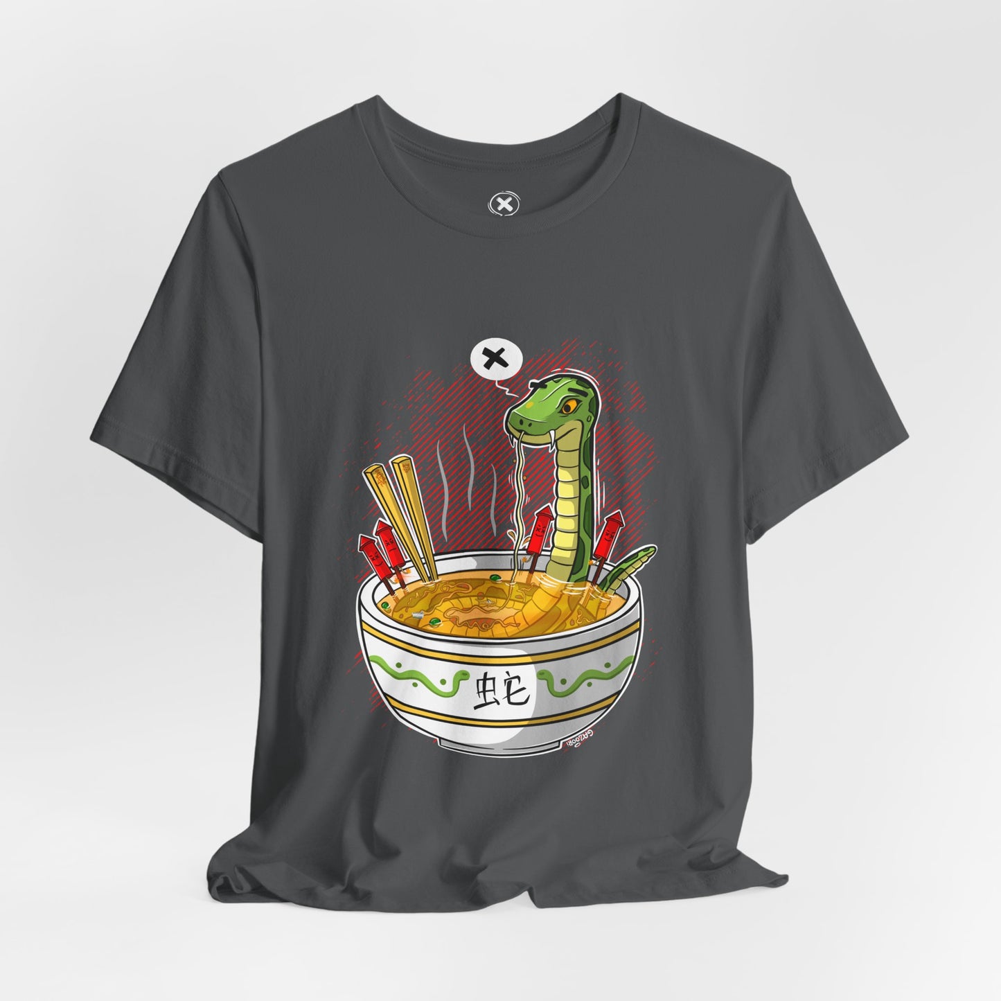 Ramen Snake | Unisex Shirt | Streetwear | Cartoon Graphic Tee | Funny Gift