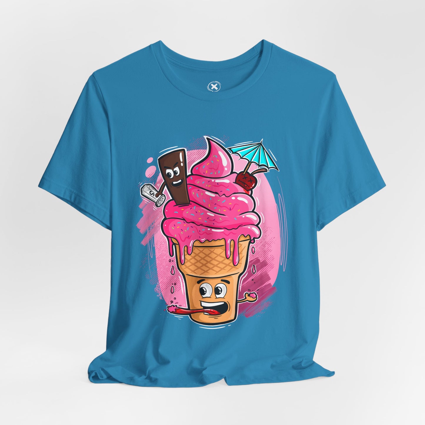 Ice Cream Chaos | Funny Dessert Shirt | Cartoon Food Tee | Gift for Friends
