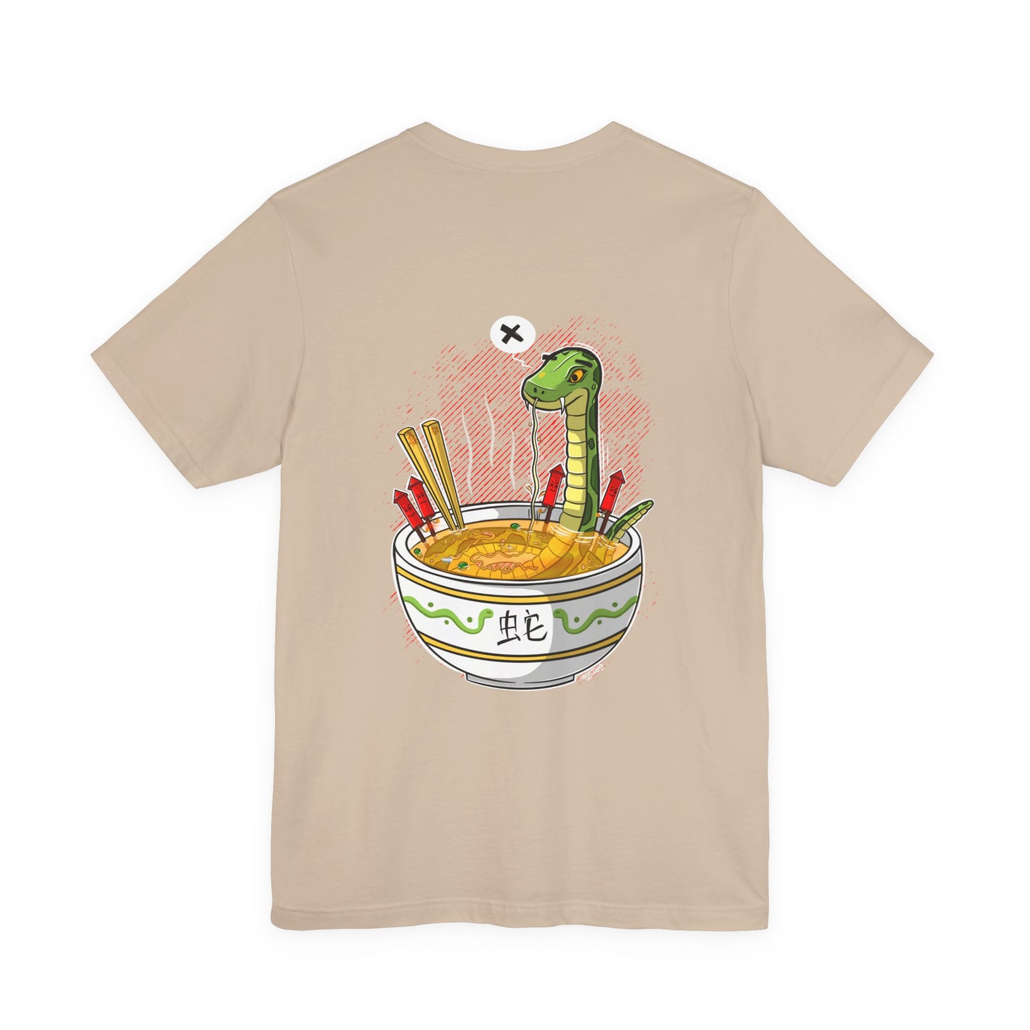 Ramen Snake | Unisex Shirt | Streetwear | Cartoon Graphic Tee | Funny Gift
