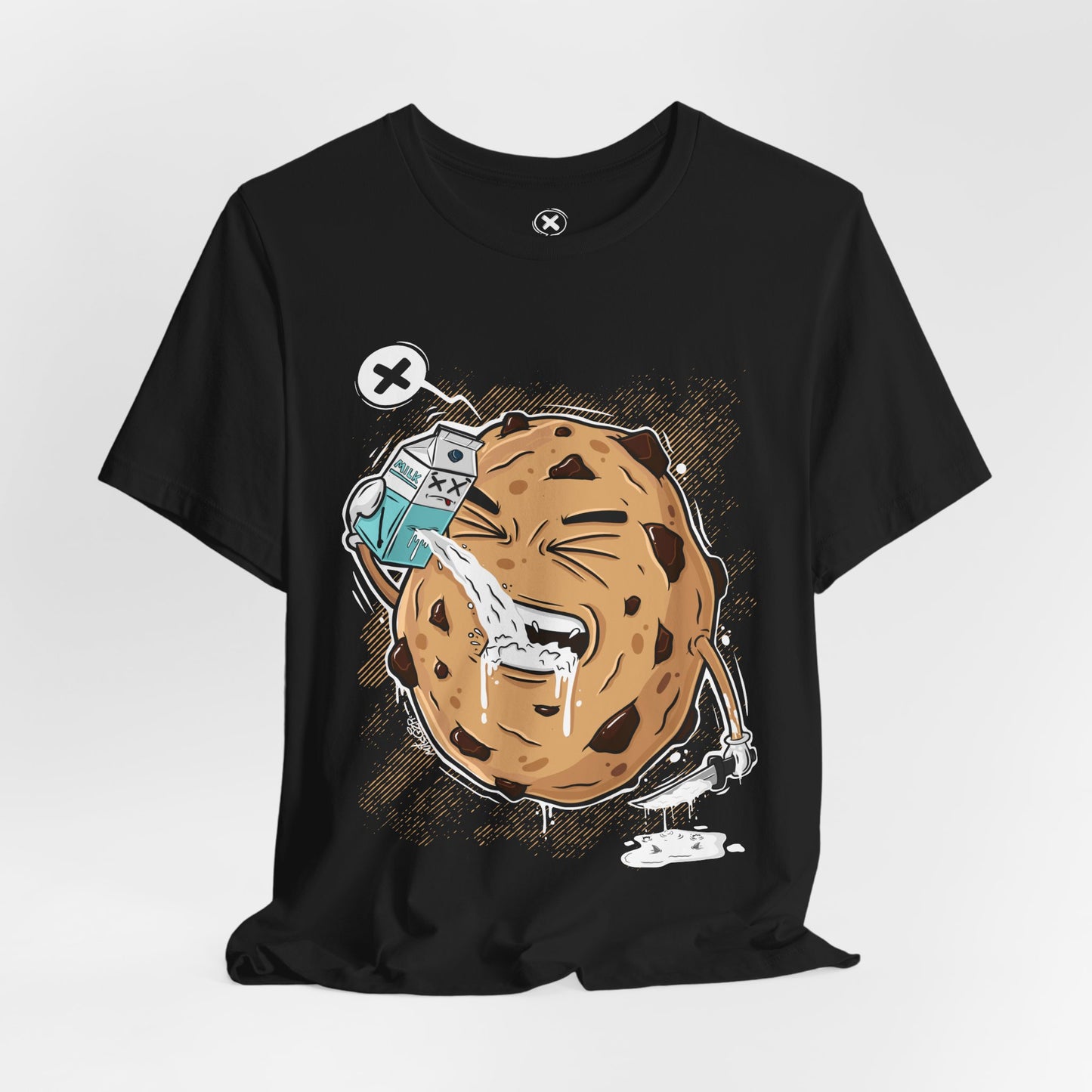 Milk & Cookie | Funny Food Shirt | Dark Humor Tee | Streetwear Style | Gift for Friends
