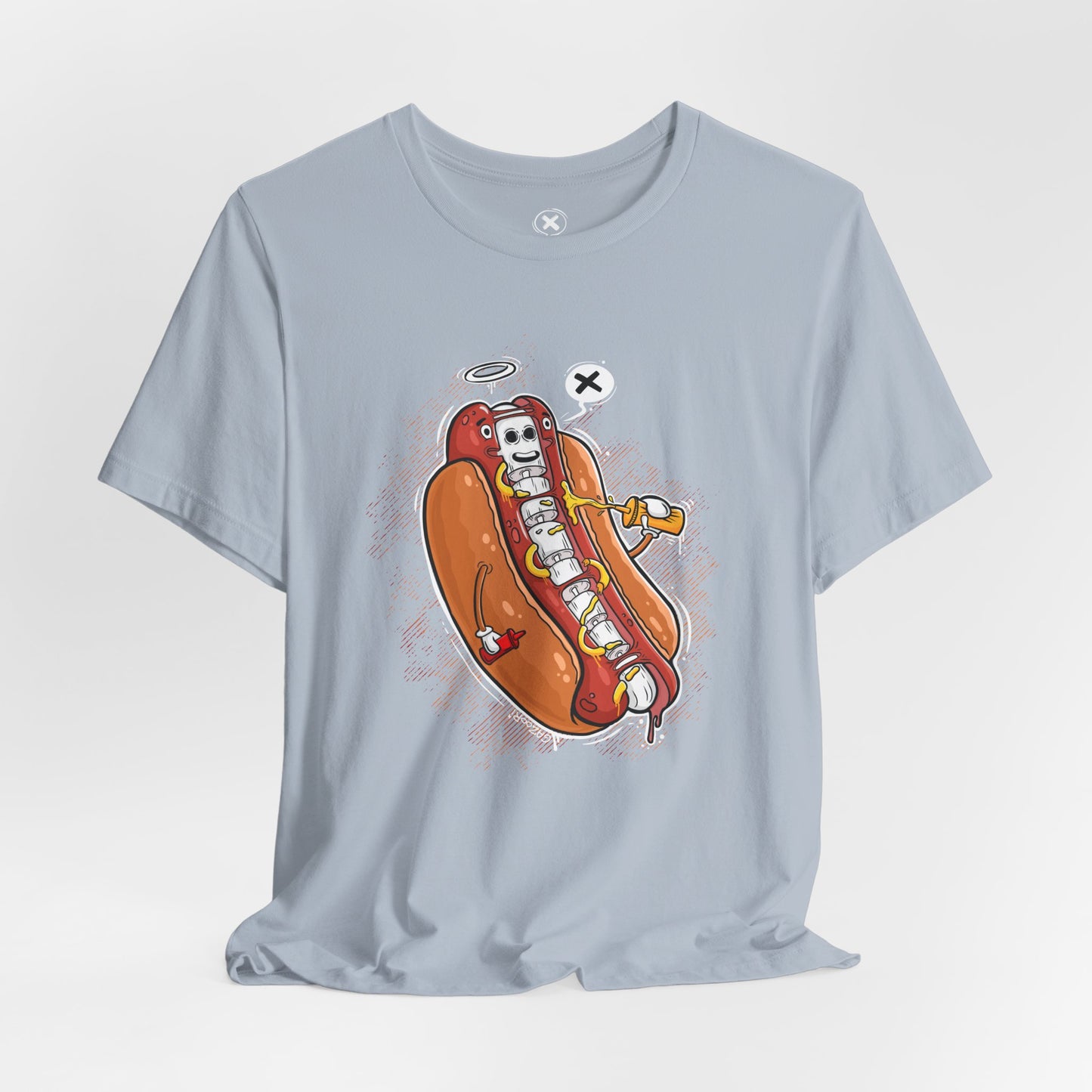 Hot Dog Skeleton | Unisex Shirt | Streetwear | Cartoon Graphic Tee | Funny Gift