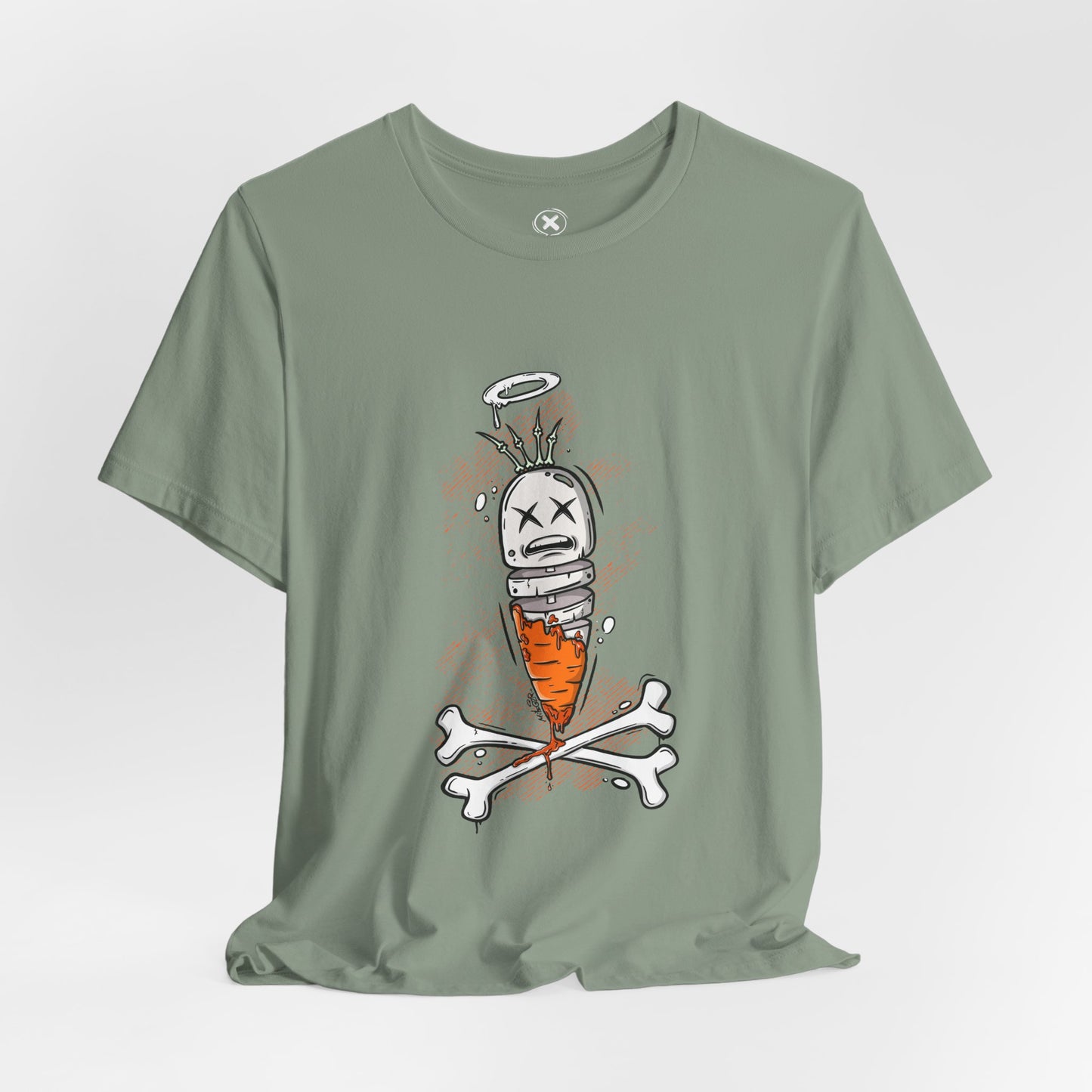 Skeleton Carrot | Unisex Shirt | Streetwear | Cartoon Graphic Tee | Funny Gift