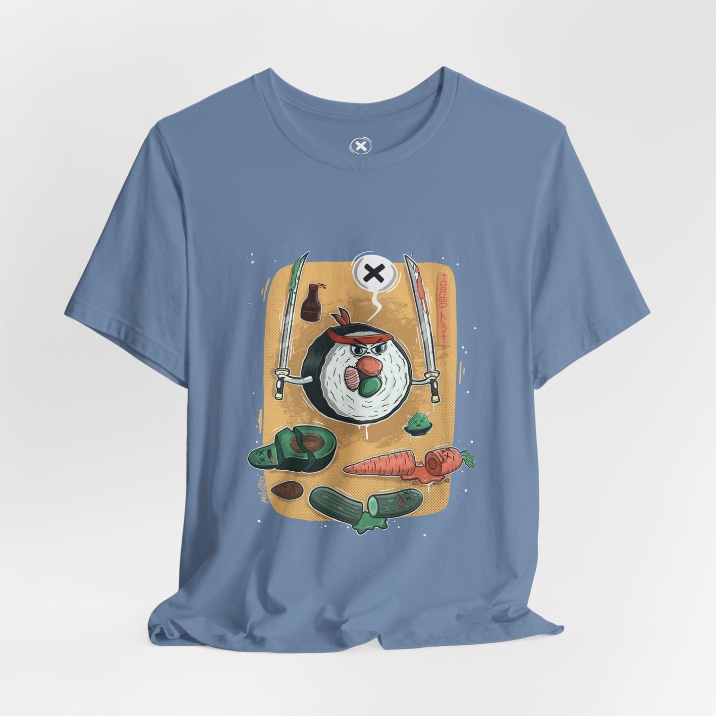 Ninja Sushi | Unisex Shirt | Streetwear | Cartoon Graphic Tee | Funny Gift