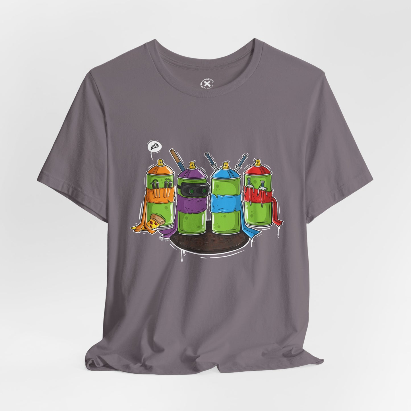Ninja Spray Cans | Unisex Shirt | Streetwear | Cartoon Graphic Tee | Funny Gift