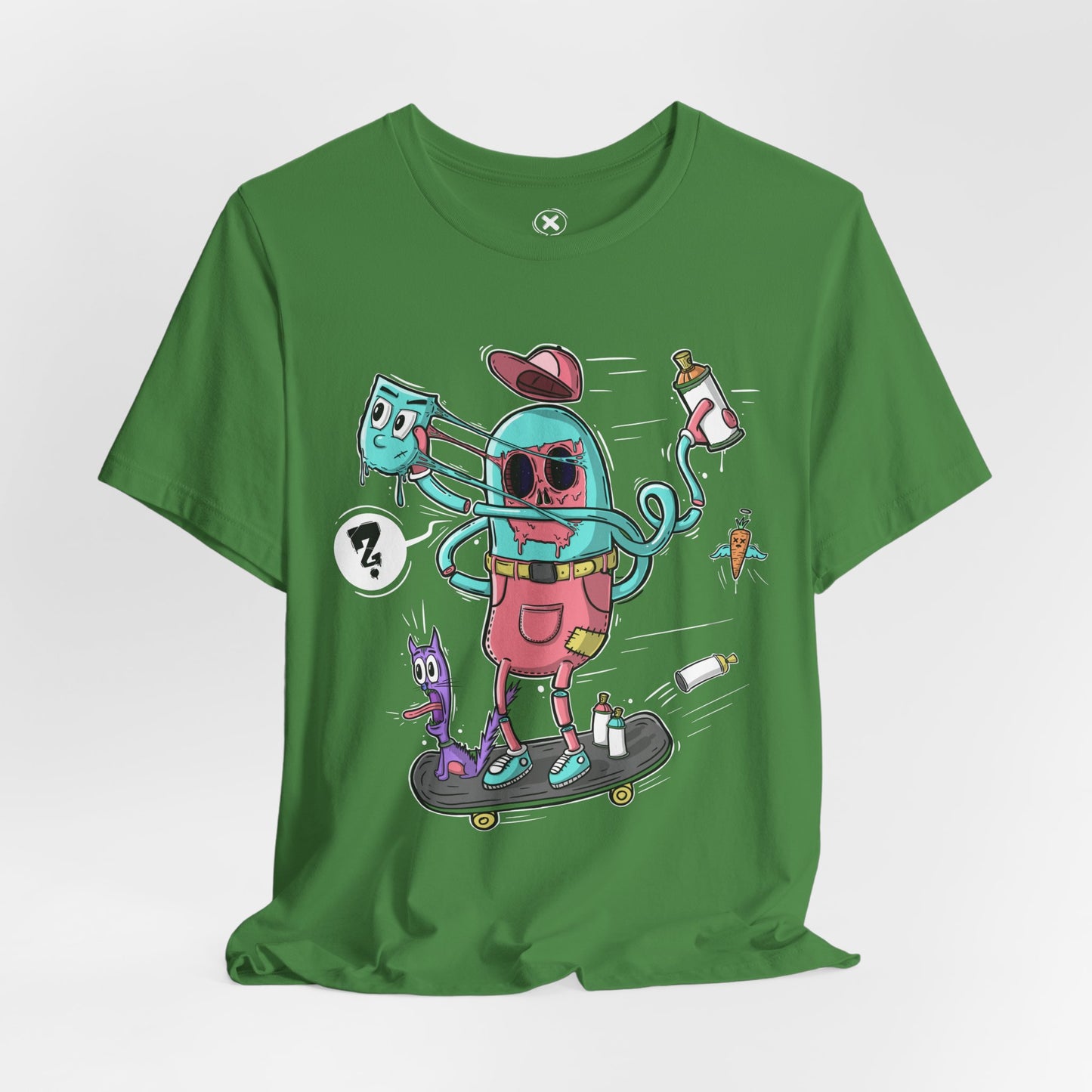 Mask Off Tee | Weird Skater Shirt | Funny Spray Can Graphic T-Shirt | Unisex Streetwear