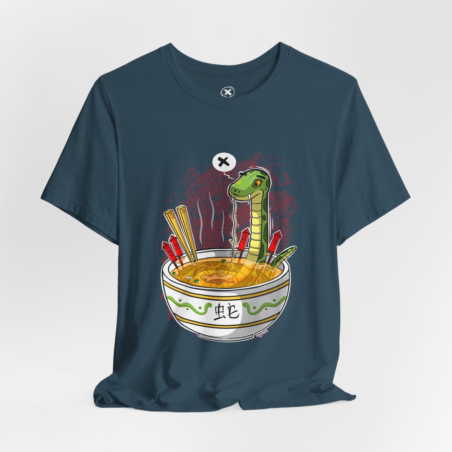 Ramen Snake | Unisex Shirt | Streetwear | Cartoon Graphic Tee | Funny Gift
