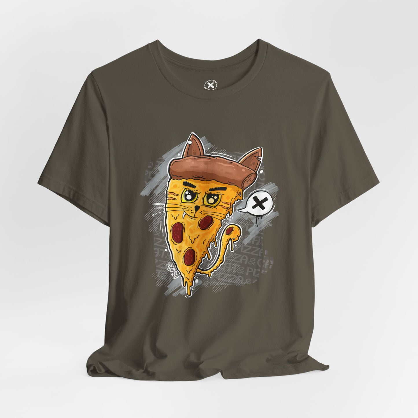 Pizza Cat | Funny Cat Shirt | Cartoon Pizza Tee | Streetwear Style | Gift for Friends