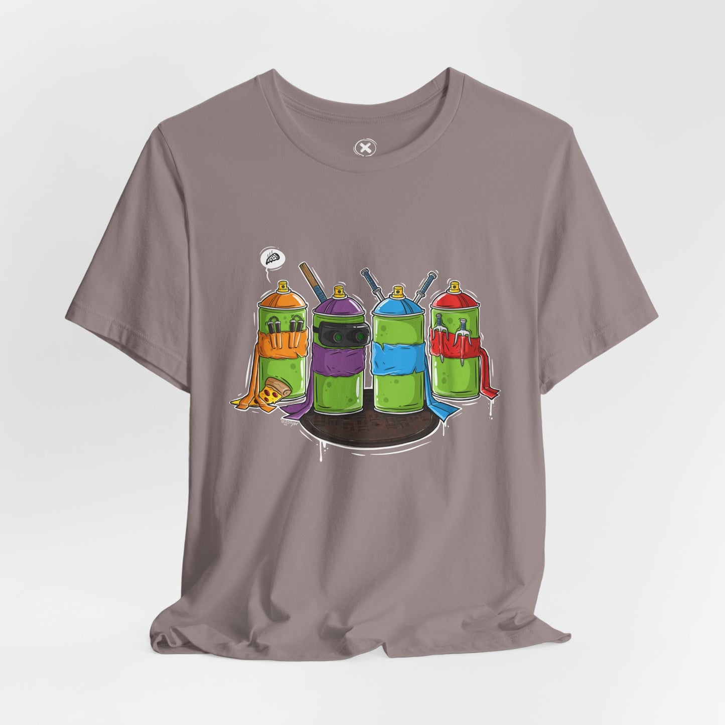 Ninja Spray Cans | Unisex Shirt | Streetwear | Cartoon Graphic Tee | Funny Gift