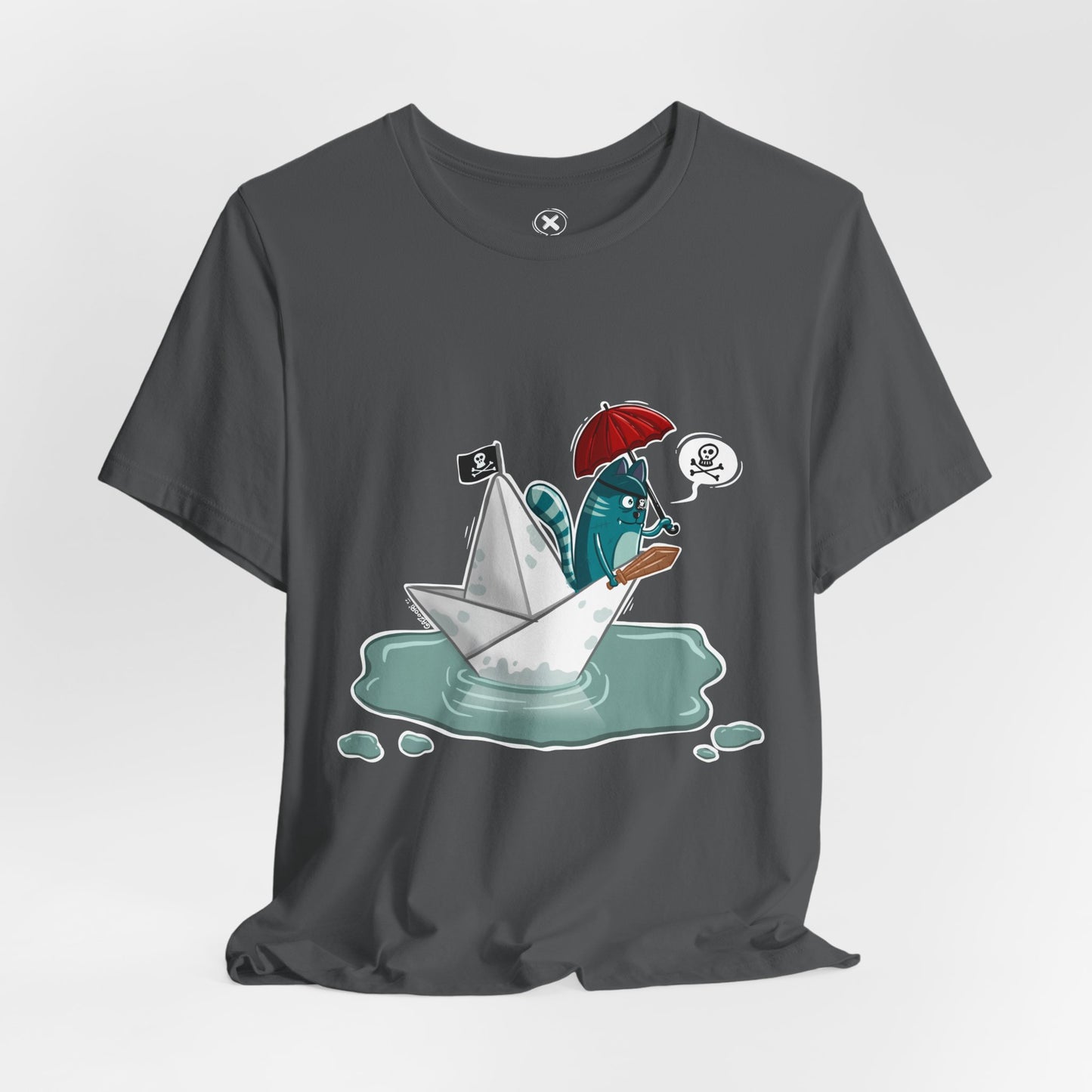 Pirate Cat unisex shirt | Funny Cat Shirt | Cartoon Adventure Tee | Streetwear Style | Gift for Friends