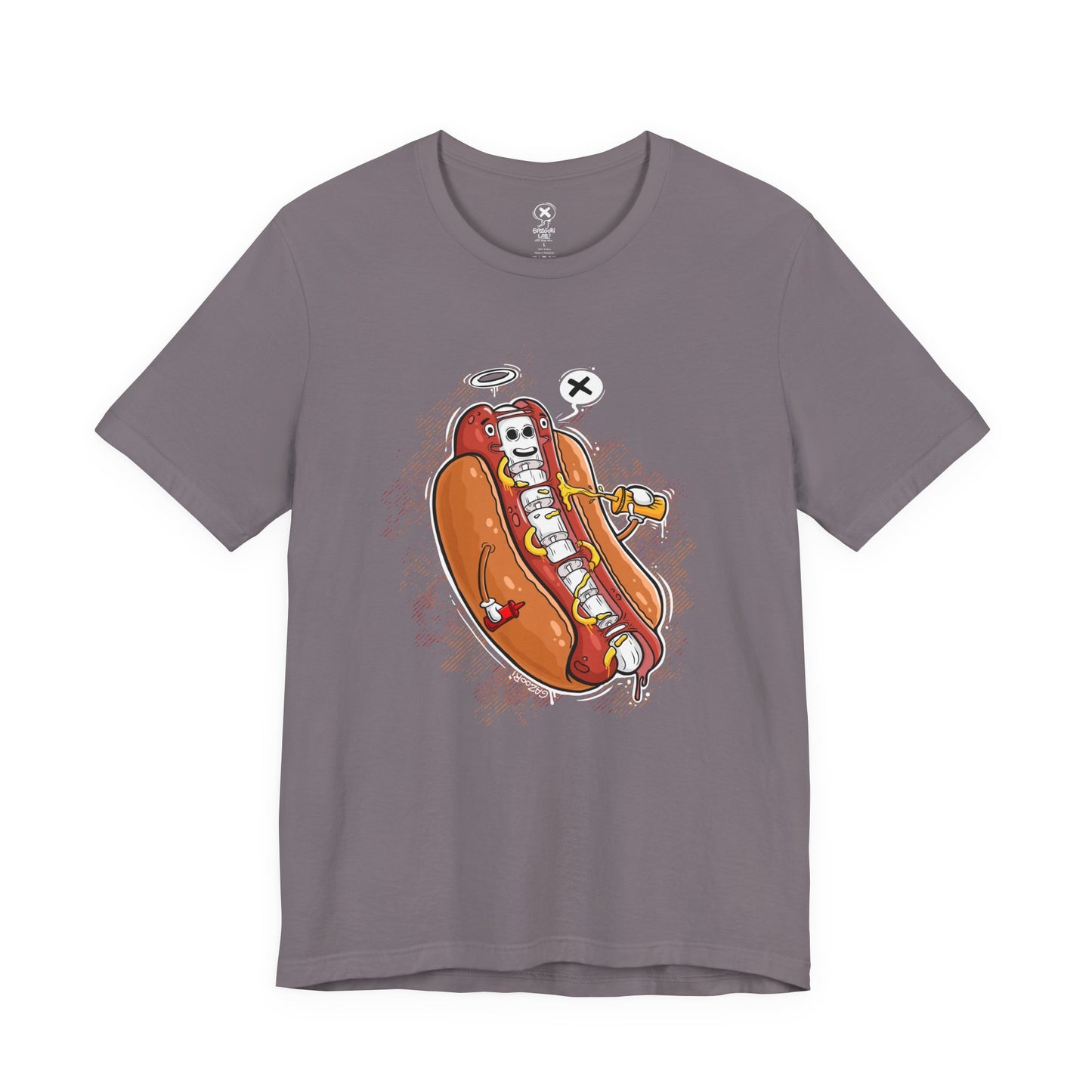 Hot Dog Skeleton | Unisex Shirt | Streetwear | Cartoon Graphic Tee | Funny Gift