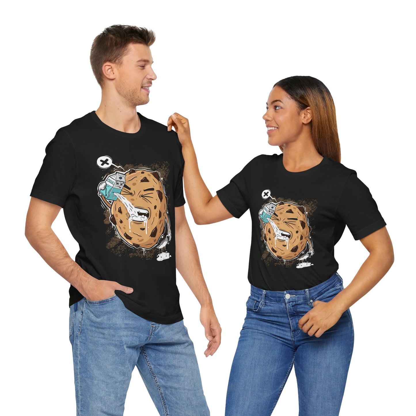 Milk & Cookie Chaos | Unisex Shirt | Streetwear | Cartoon Graphic Tee | Funny Gift