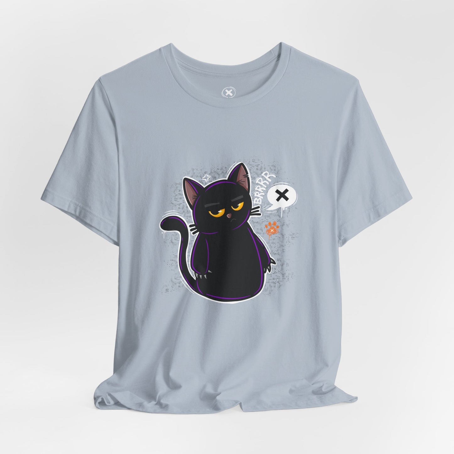 Grumpy Black Cat | Unisex Shirt | Streetwear | Cartoon Graphic Tee | Funny Gift