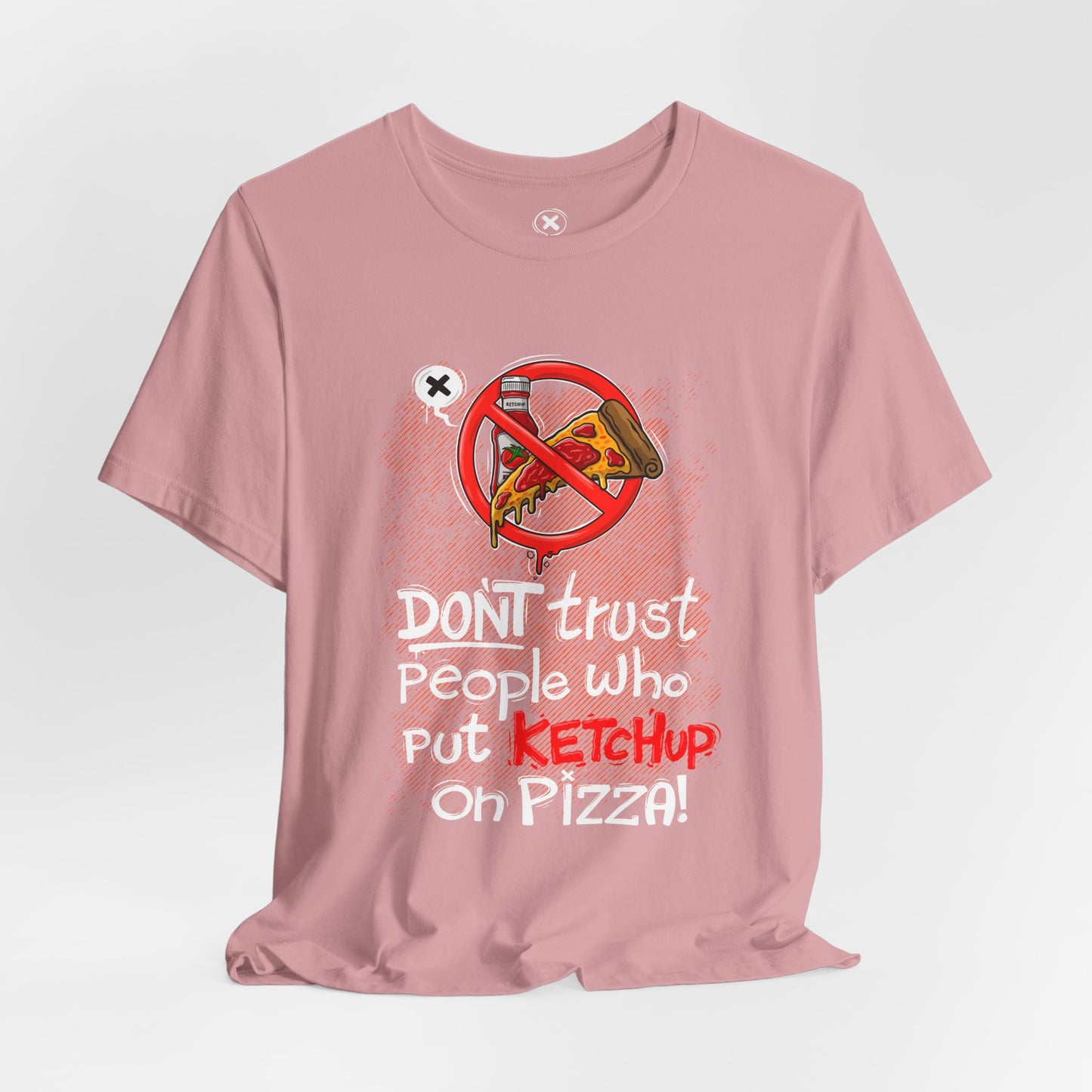 Forbidden Ketchup Pizza | Unisex Shirt | Streetwear | Cartoon Graphic Tee | Funny Gift