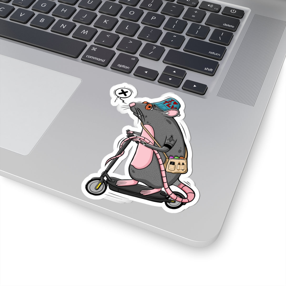TLV Rat Sticker | Funny Vinyl Sticker | Cartoon Laptop Decal | Street Art Style Accessory