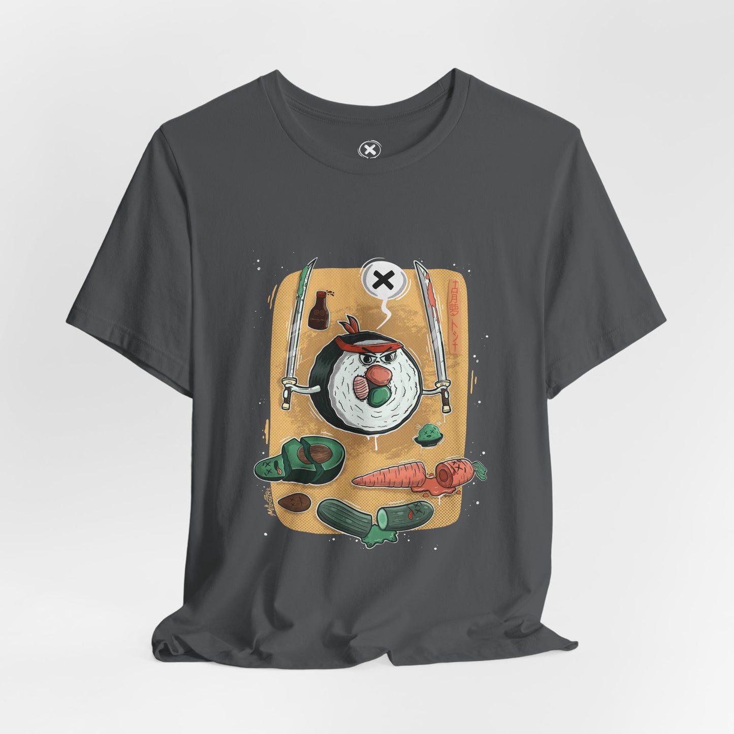 Ninja Sushi | Unisex Shirt | Streetwear | Cartoon Graphic Tee | Funny Gift