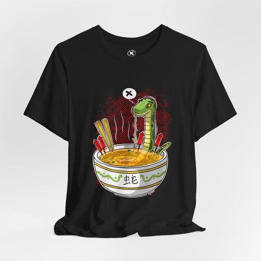 Ramen Snake | Unisex Shirt | Streetwear | Cartoon Graphic Tee | Funny Gift