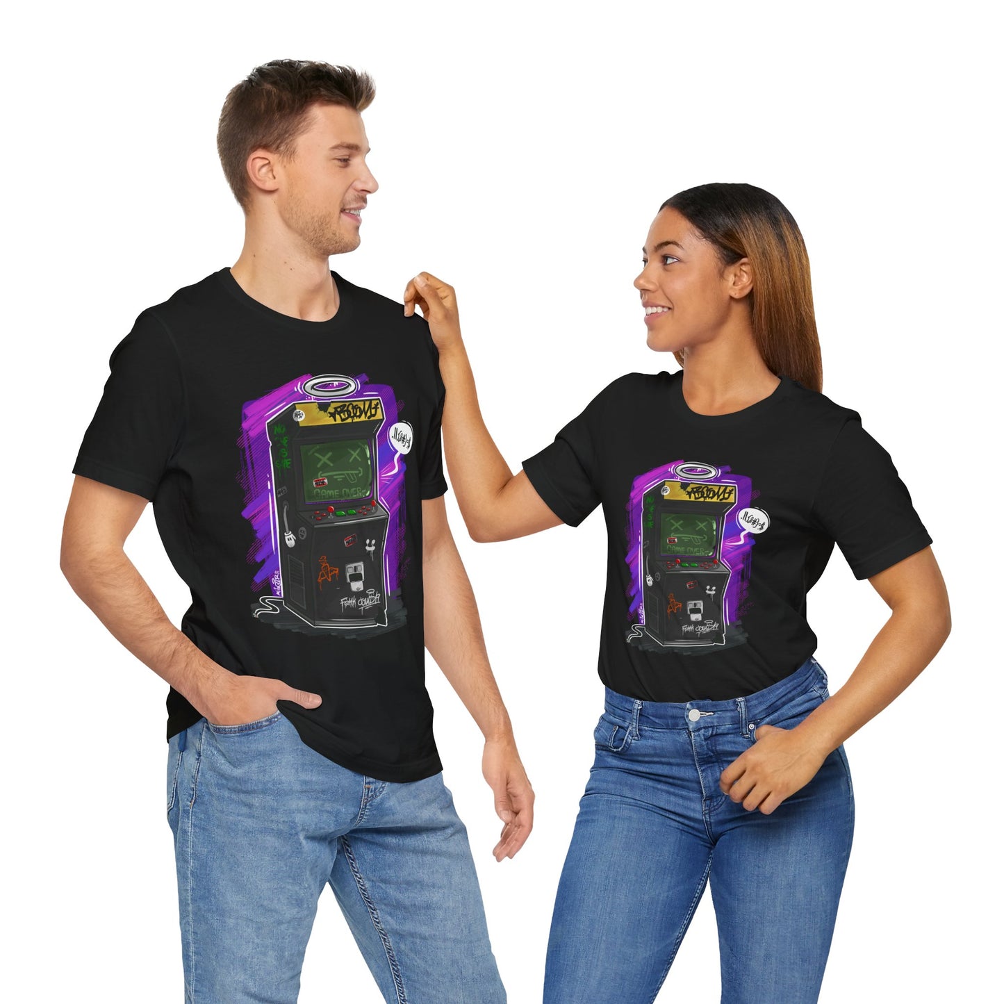 rcade Machine | Unisex Shirt | Streetwear | Cartoon Graphic Tee | Funny Gift