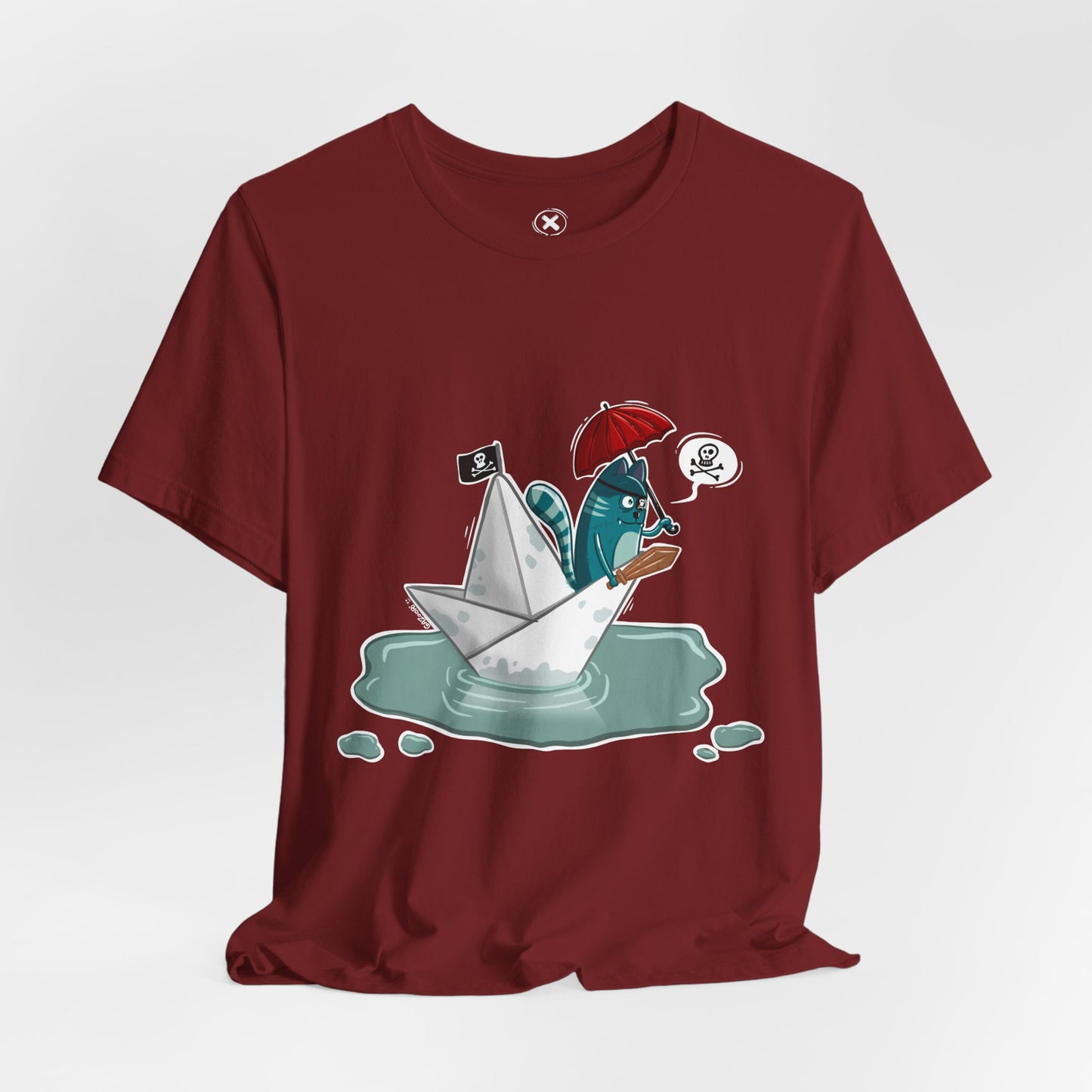 Pirate Cat unisex shirt | Funny Cat Shirt | Cartoon Adventure Tee | Streetwear Style | Gift for Friends