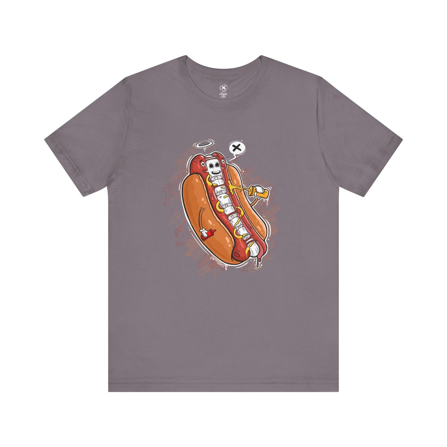 Hot Dog Skeleton | Unisex Shirt | Streetwear | Cartoon Graphic Tee | Funny Gift