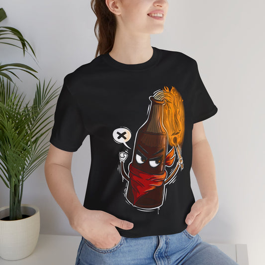 Molotov Spirit | Unisex Shirt | Streetwear | Cartoon Graphic Tee | Funny Gift