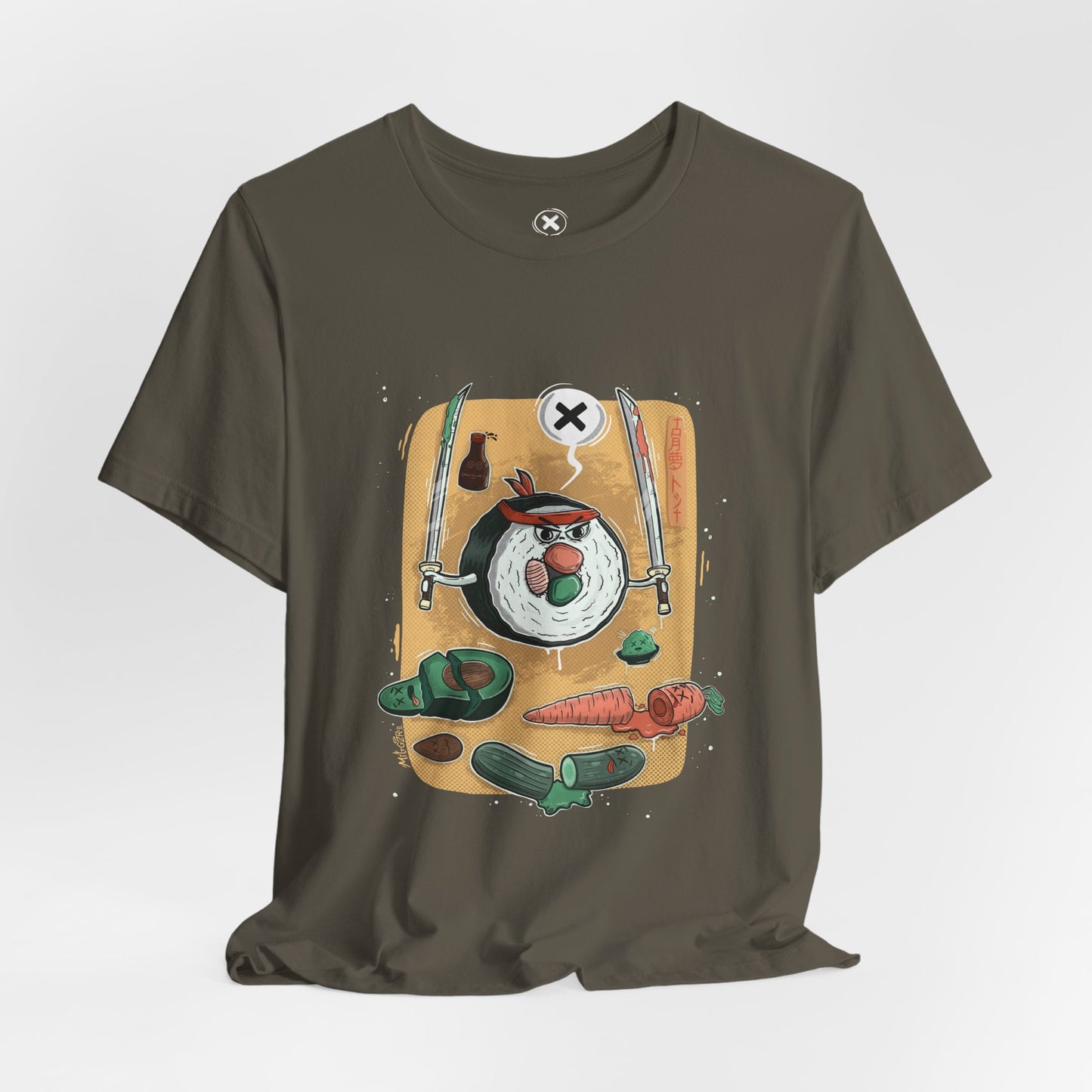 Ninja Sushi | Unisex Shirt | Streetwear | Cartoon Graphic Tee | Funny Gift
