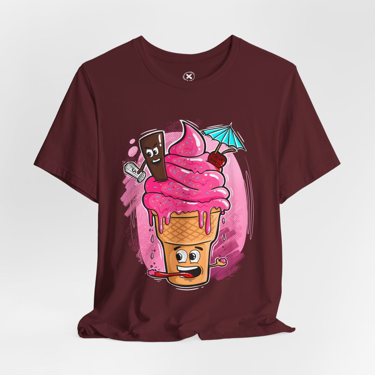 Ice Cream Chaos | Funny Dessert Shirt | Cartoon Food Tee | Gift for Friends