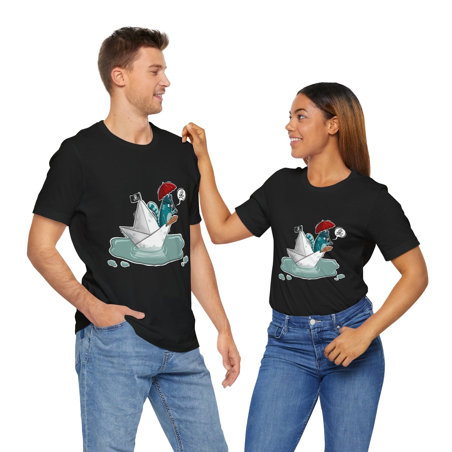 Pirate Cat unisex shirt | Funny Cat Shirt | Cartoon Adventure Tee | Streetwear Style | Gift for Friends