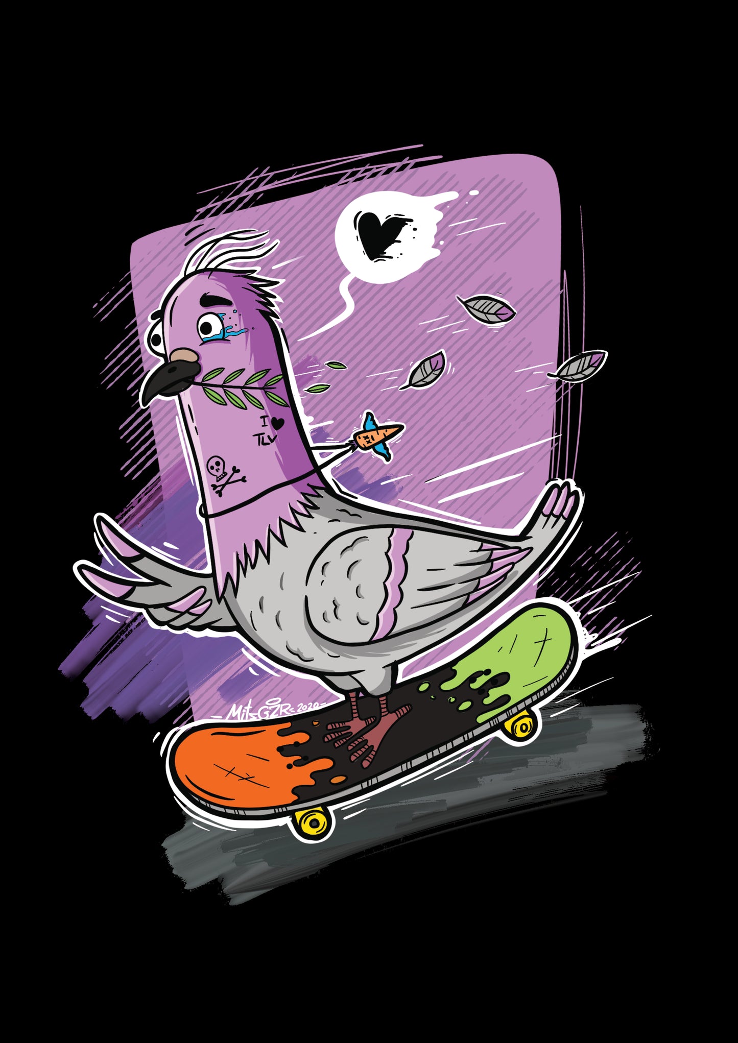 A4 Digital Pigeon Print
