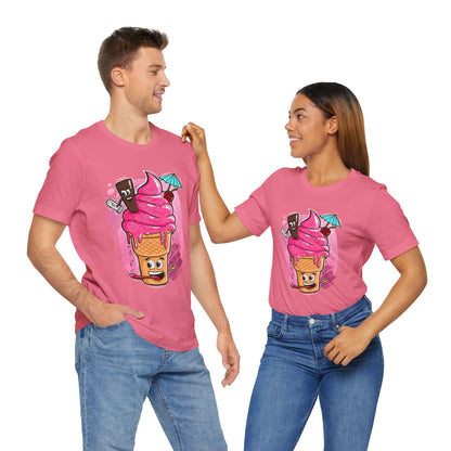 Ice Cream Chaos | Funny Dessert Shirt | Cartoon Food Tee | Gift for Friends