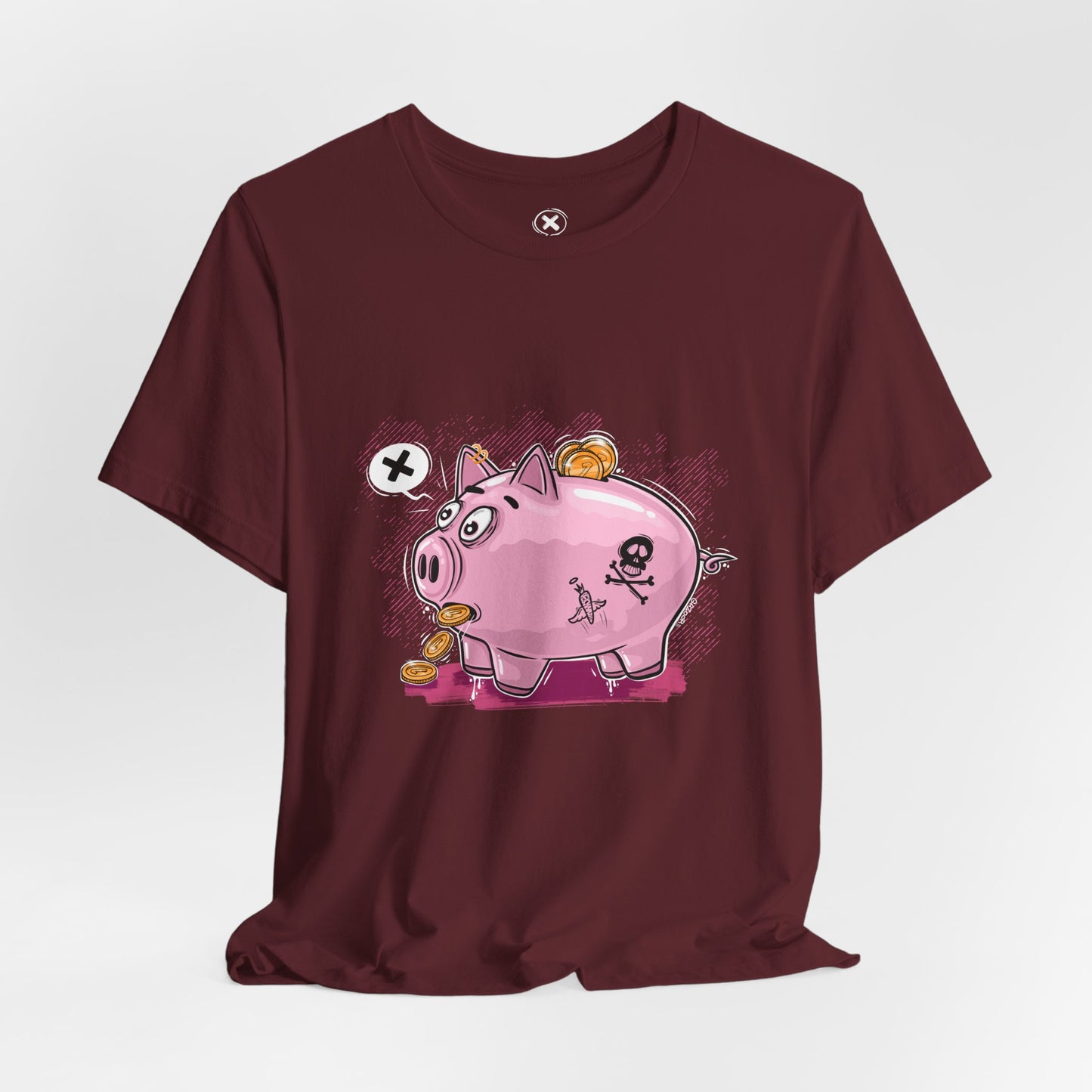 Punk Piggy Bank | Unisex Shirt | Streetwear | Cartoon Graphic Tee | Funny Gift