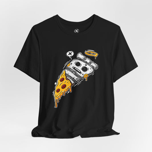 Skeleton Pizza | Unisex Shirt | Streetwear | Cartoon Graphic Tee | Funny Gift