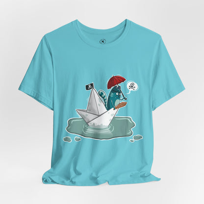 Pirate Cat unisex shirt | Funny Cat Shirt | Cartoon Adventure Tee | Streetwear Style | Gift for Friends