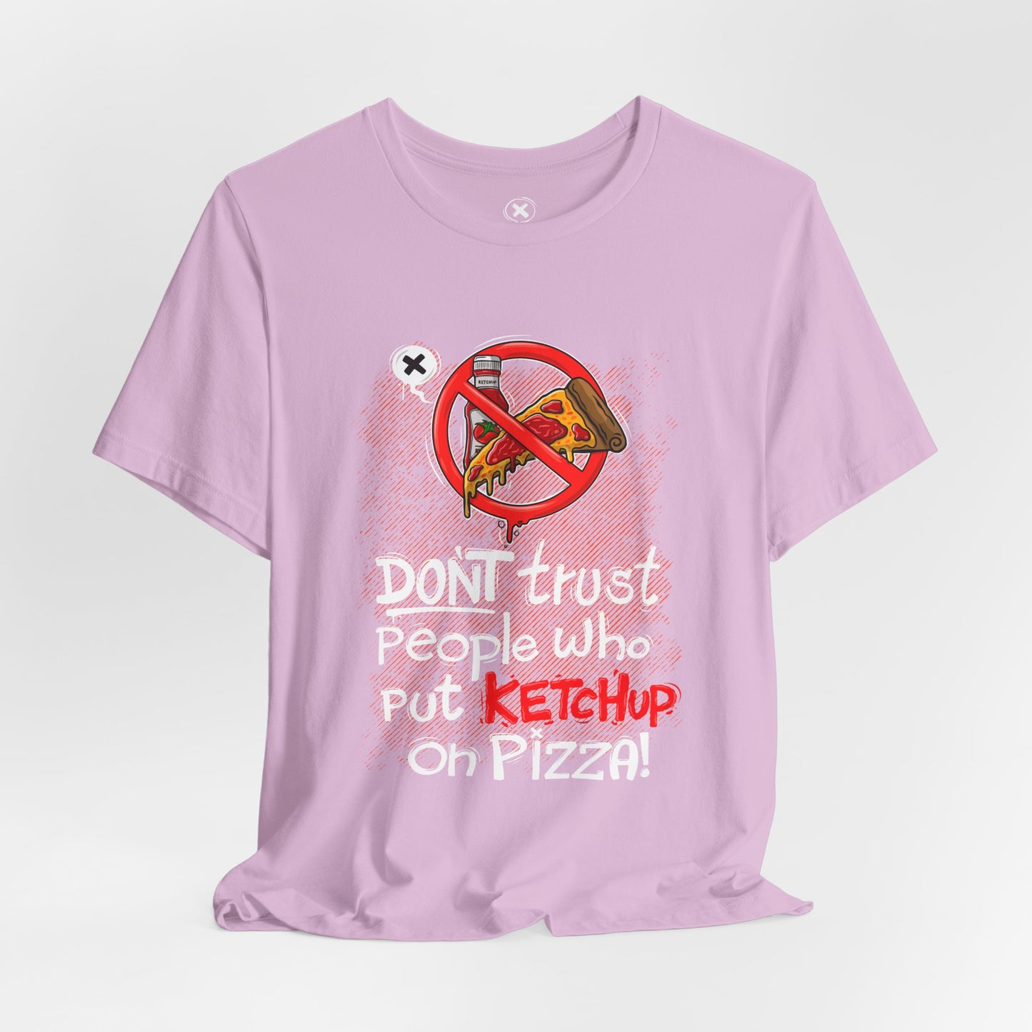 Forbidden Ketchup Pizza | Unisex Shirt | Streetwear | Cartoon Graphic Tee | Funny Gift
