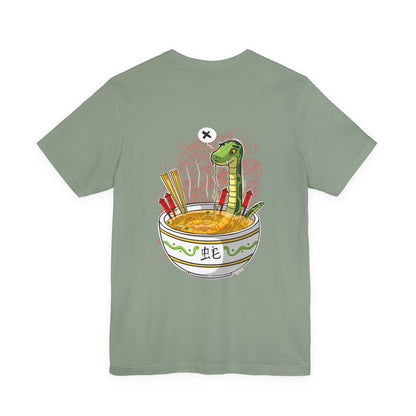 Ramen Snake | Unisex Shirt | Streetwear | Cartoon Graphic Tee | Funny Gift