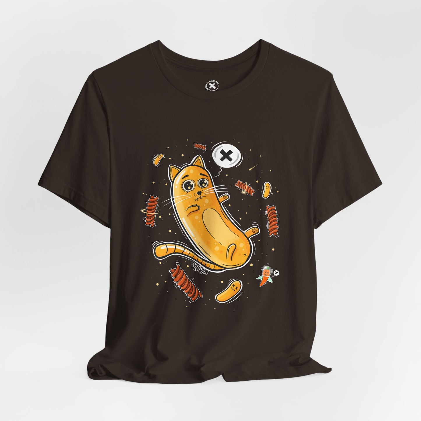 Bamba Cat & Bisli in Space | Unisex Shirt | Streetwear | Cartoon Graphic Tee | Funny Gift