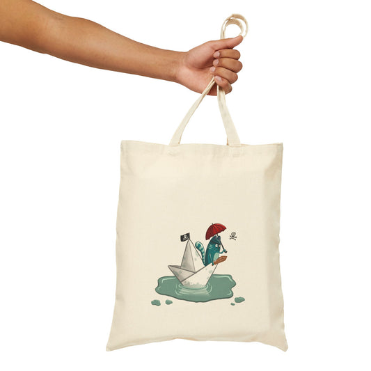 Pirate Cat | tote bag | eco-friendly shopper tote | funny graphic bag | streetwear accessory