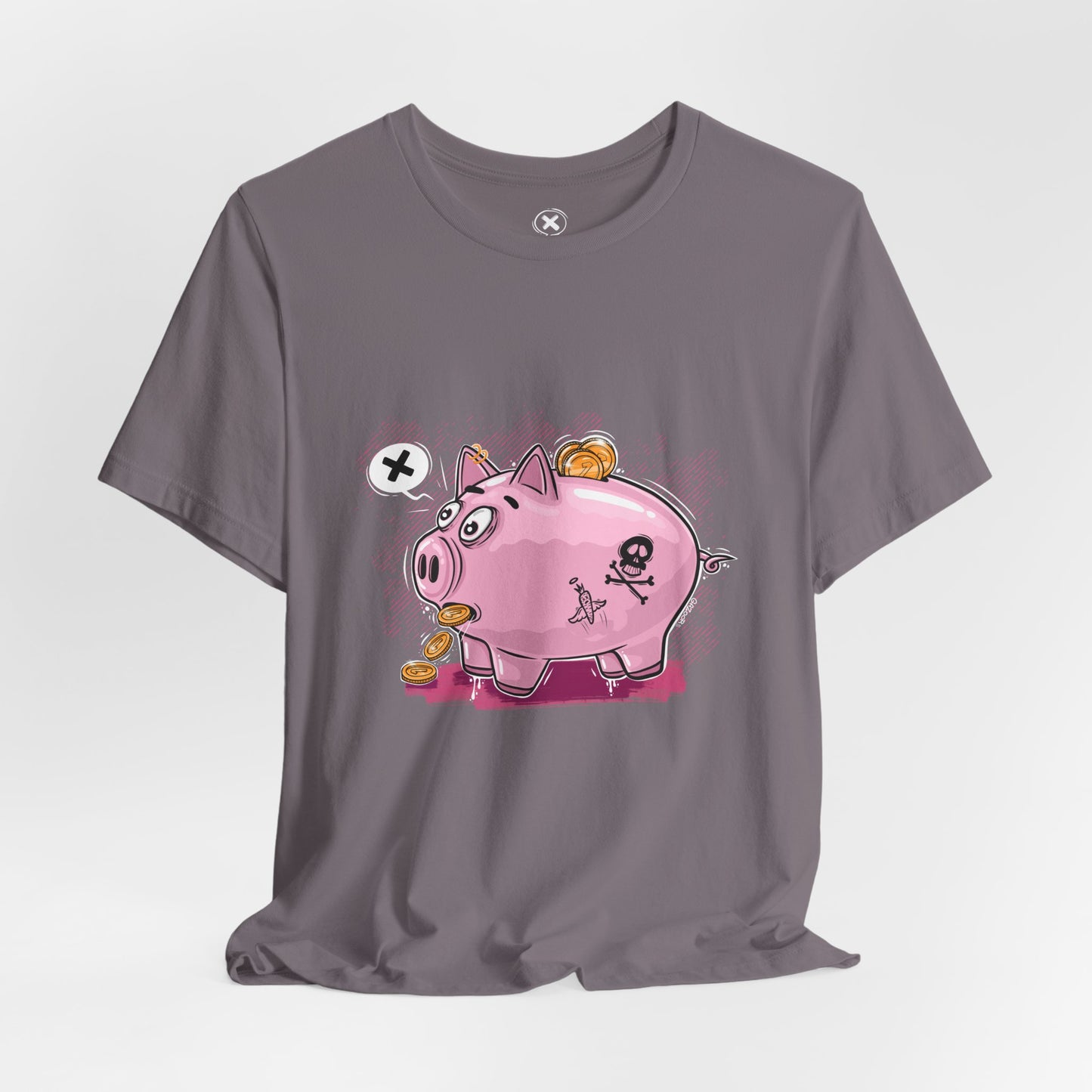 Punk Piggy Bank | Unisex Shirt | Streetwear | Cartoon Graphic Tee | Funny Gift